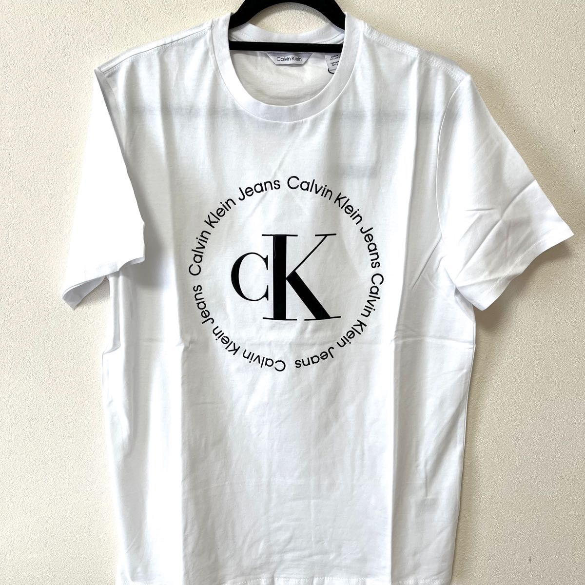 新品　カルバンクライン　Tシャツ　Calvin Klein 半袖　ビッグロゴ　CK トップス　半袖　ロゴ　