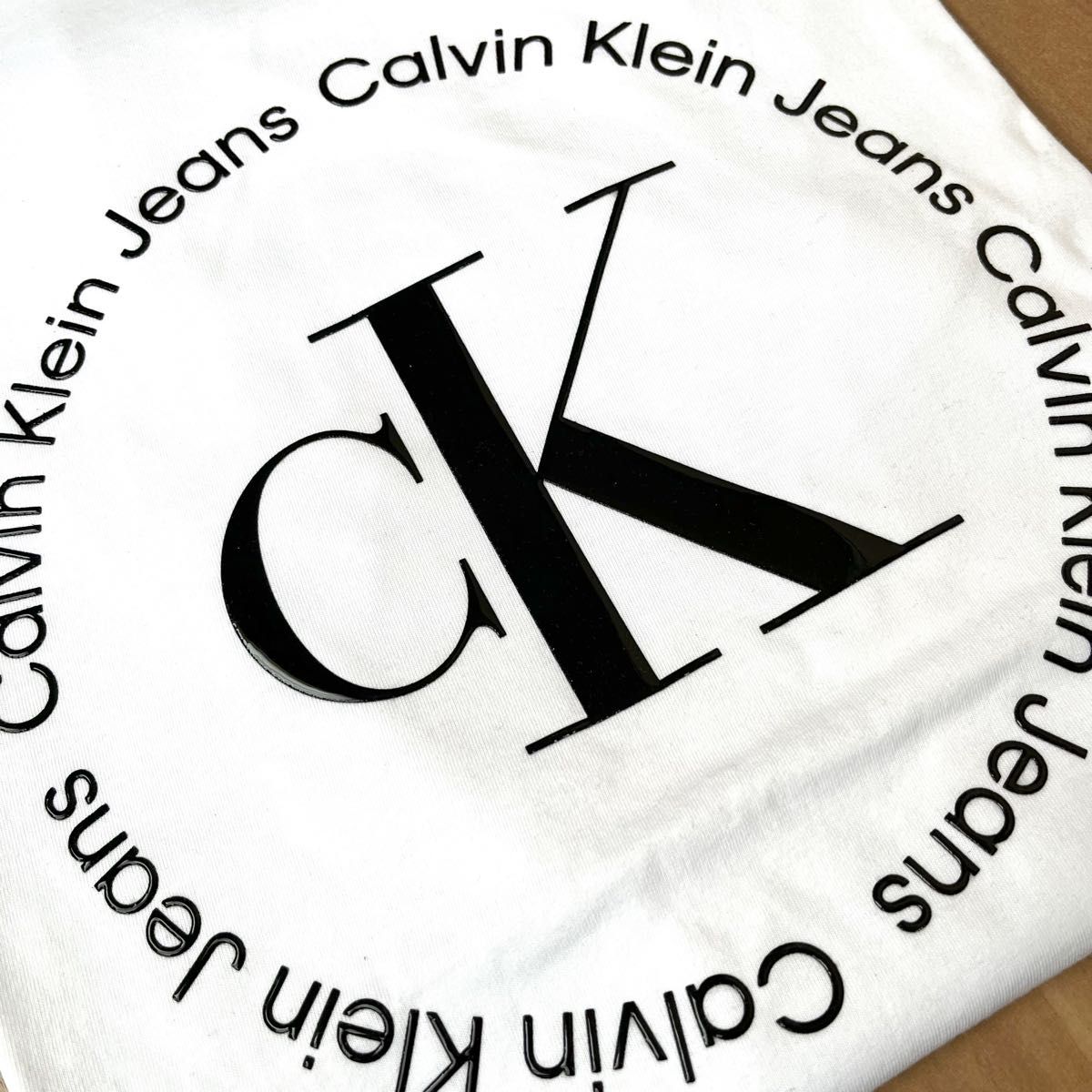 新品　カルバンクライン　Tシャツ　Calvin Klein 半袖　ビッグロゴ　CK トップス　半袖　ロゴ　