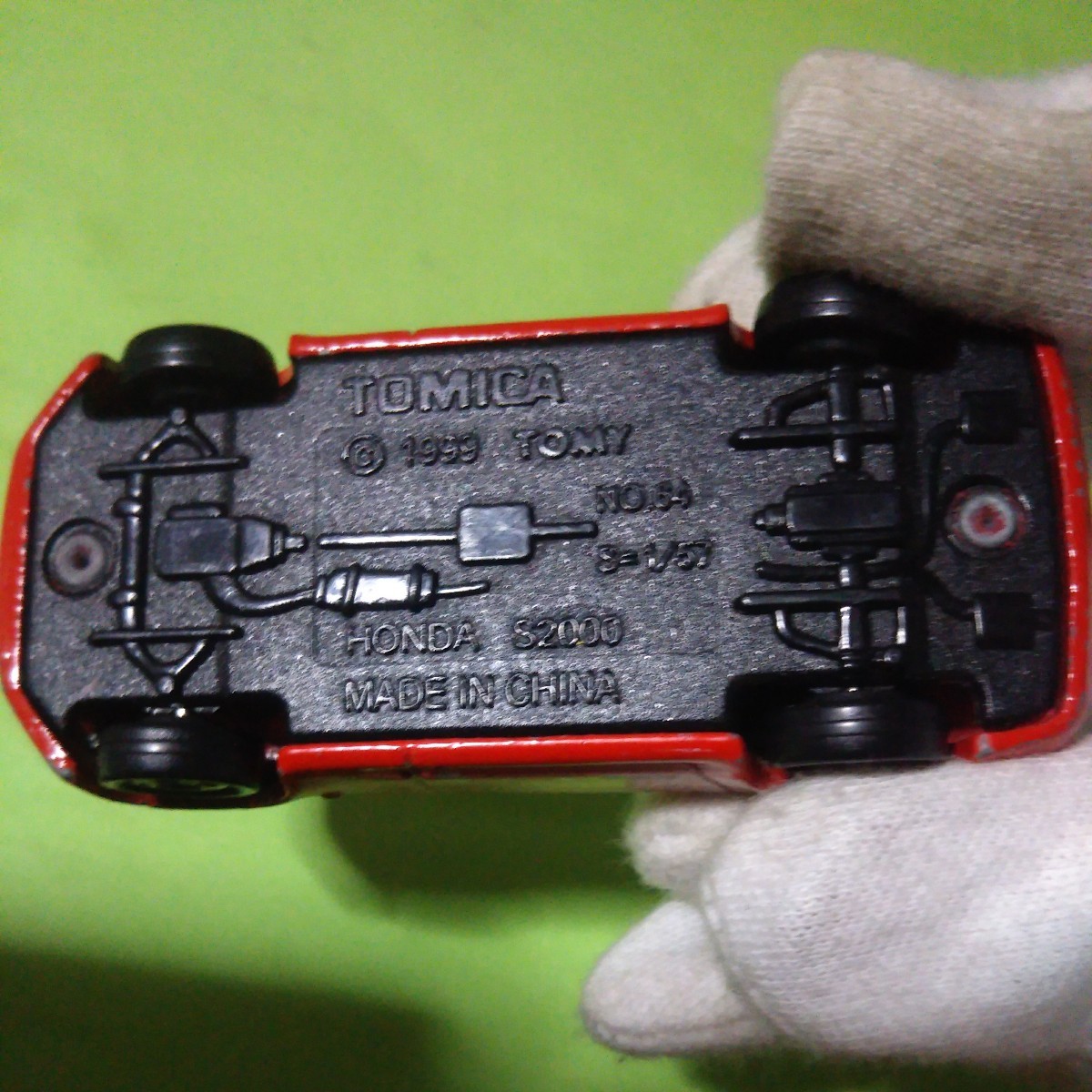 ミニカー トミカ NO.64 ホンダ HONDA S2000 ミッキーマウス 中国製 難有り 改造ベースに！_画像3