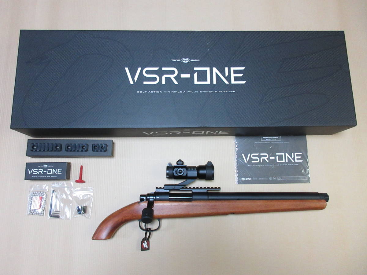 ■新品■東京マルイ VSR-ONE If-Productソウドオフスタイル木製ストック仕様 シリンダー封印解除 強化スプリング ドットサイト 初速98.5m/s