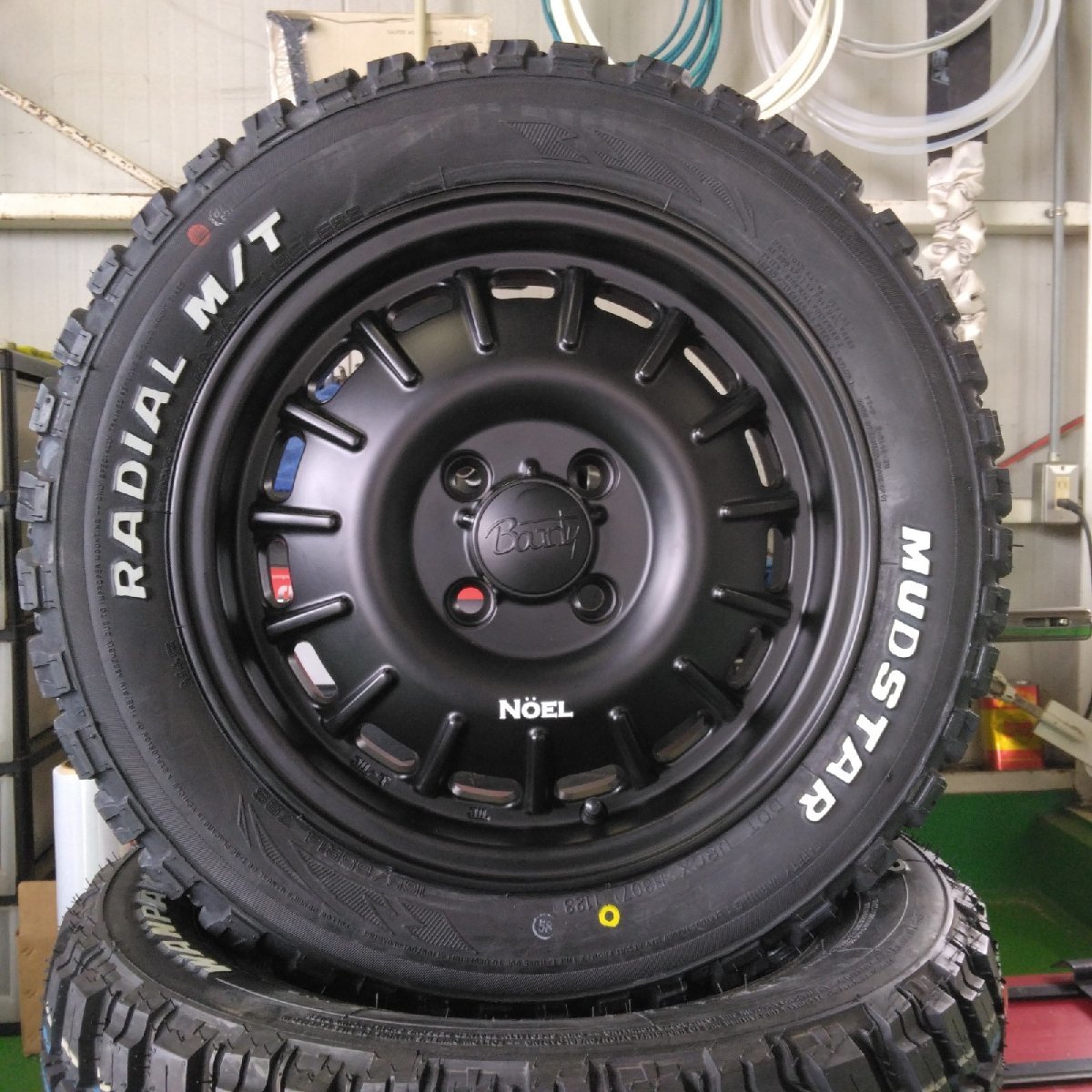 新発売 Noel ハスラー タフト デリカミニ ウェイク スペーシアギア MUDSTAR Radial MT 165/60R15 165/65R15 15インチ タイヤホイール_画像1