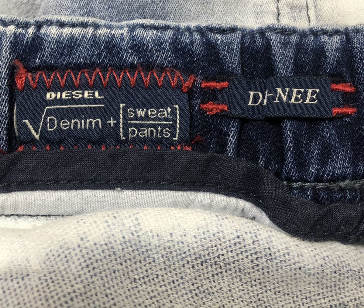 イタリア製 □ DIESEL ディーゼル □ DE-NEE ロゴ パッチ ユーズド色