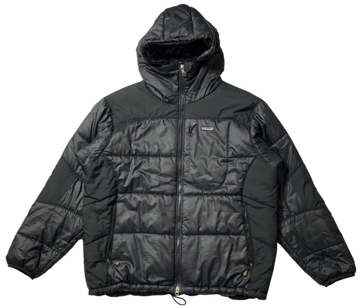 ● patagonia パタゴニア ● ロゴ ラベル 中綿入り ダブルジップ ダスパーカ ジャケット ブラック L_画像2