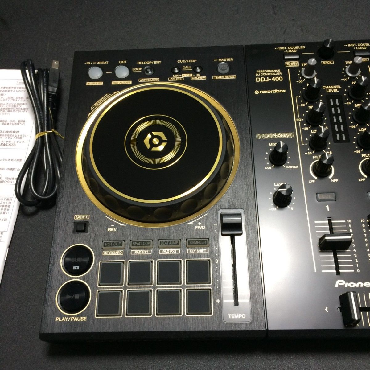 美品 限定カラー ゴールド pioneer DJ DDJ-400-N DJコントローラー DDJ-400 DDJ400 GOLD