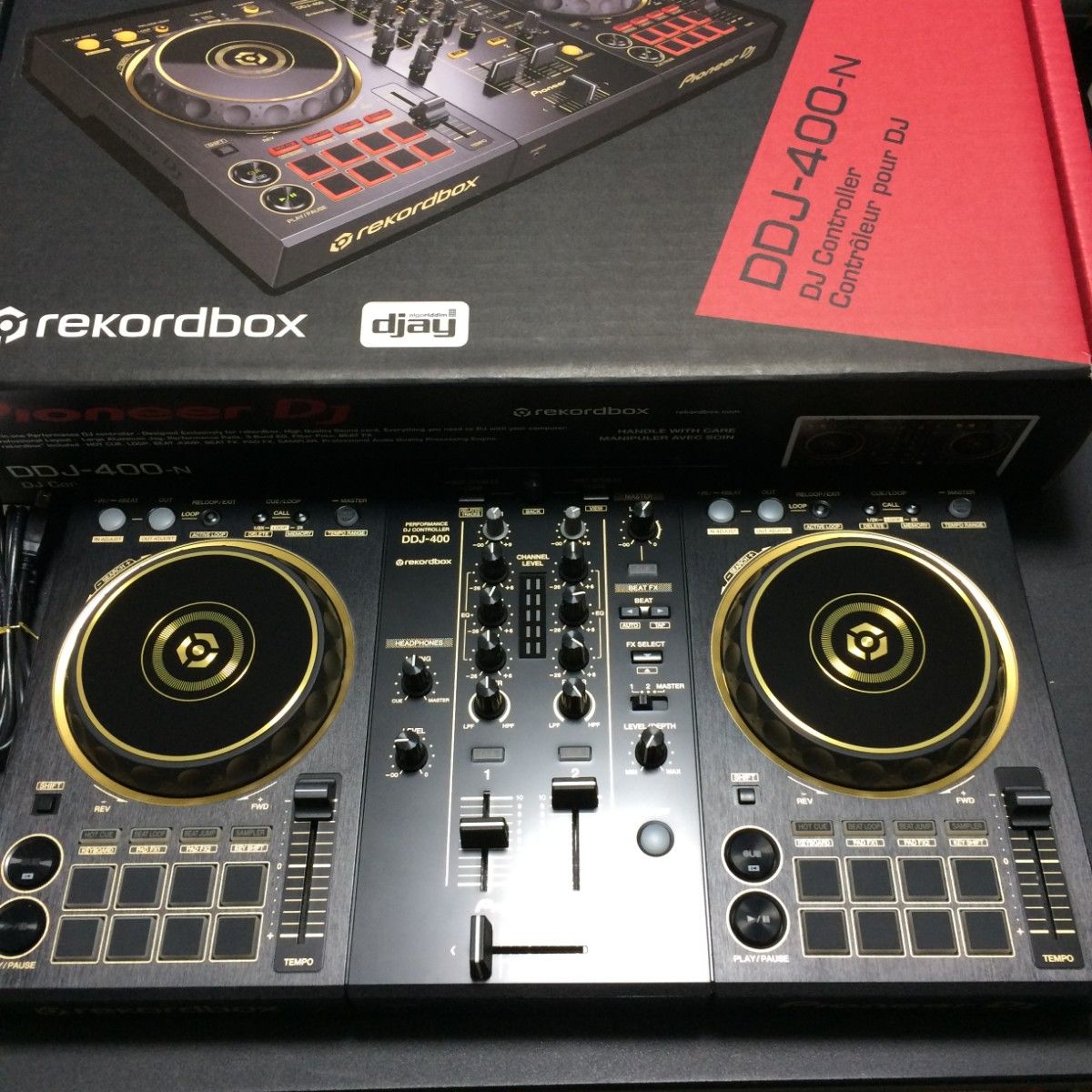 美品 限定カラー ゴールド pioneer DJ DDJ-400-N DJコントローラー DDJ-400 DDJ400 GOLD