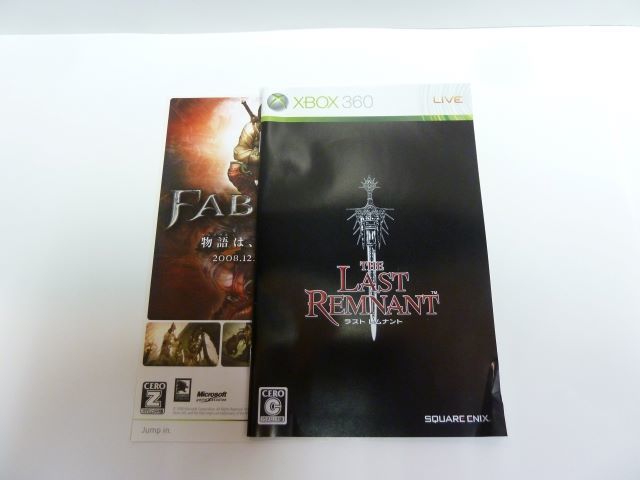 ■ XBOX360ソフト ラストレムナント 取扱説明書あり/スクエアエニックス/THE LAST REMNANT/送料180円 ■_画像6