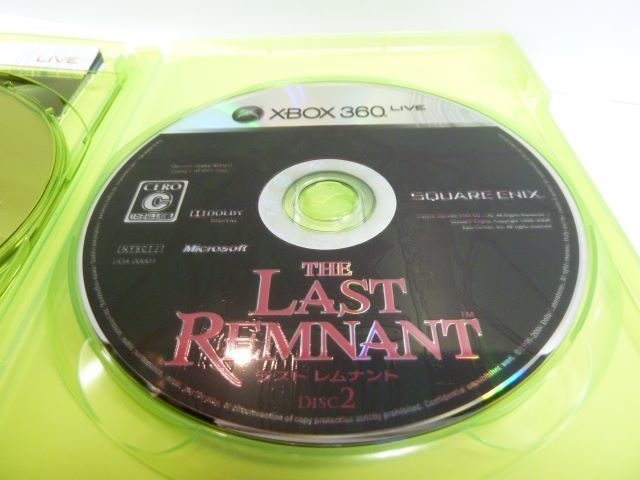 ■ XBOX360ソフト ラストレムナント 取扱説明書あり/スクエアエニックス/THE LAST REMNANT/送料180円 ■_画像9