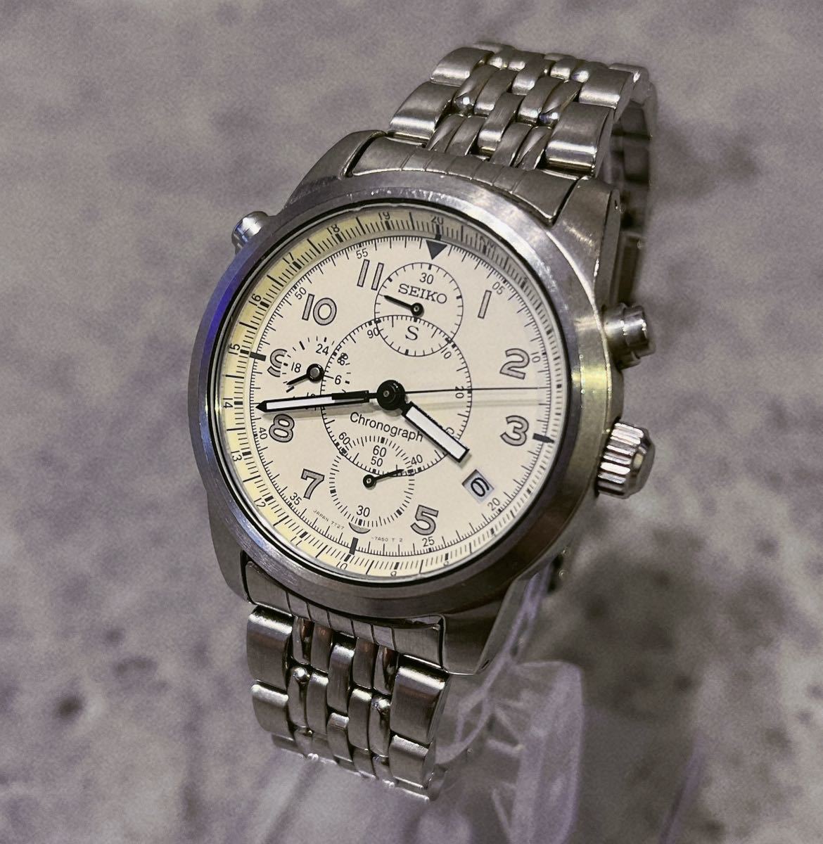 ブランド品専門の SCFR003 SUS SEIKO 美品 7T27-7A40 セイコー 腕時計