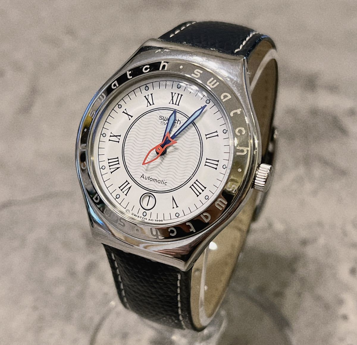 ブランド腕時計 美品 Swatch POISSON ROUGE 魚秒針 自動巻 腕時計 稼動品 スウォッチ アイロニー 販売の在庫 