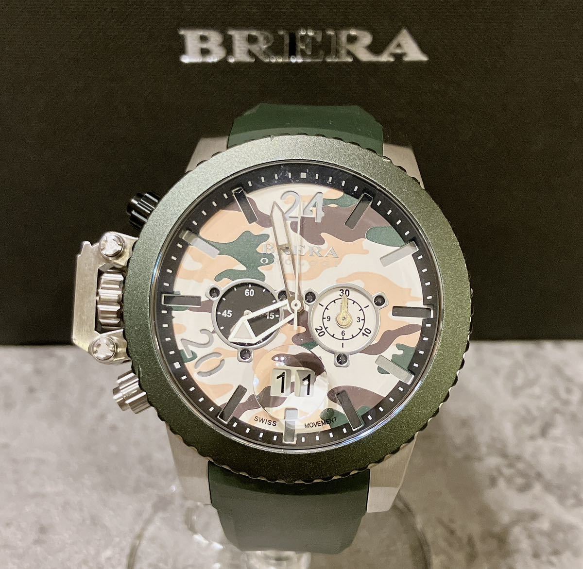 希少 美品 BRERA OROLOGI ブレラ オロロジ ミリターレ 腕時計