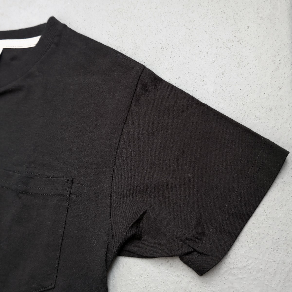 エンジニアードガーメンツ クロス クルーネック ポケットTシャツ【S】ブラック Engineered garments_画像7