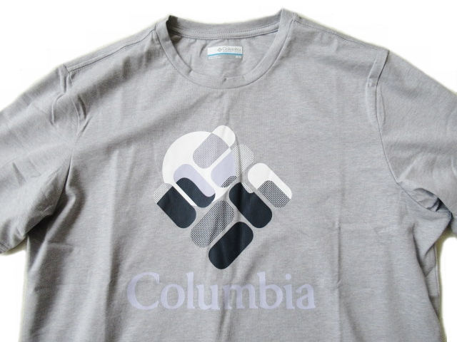 コロンビア★Columbia【メンズラピッドリッジグラフィックＴシャツ】ロゴプリントＴシャツ AM0403 042/ヘザーグレー Lサイズ_画像3