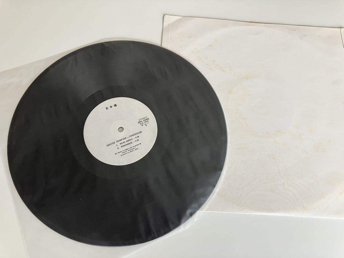 【美盤/白ラベ見本盤/白ジャケテスト盤】Chester Thompson / Powerhouse LP BLACK JAZZ RECORDS OPL2006 72年JAZZ FUNK,プログレJAZZ,の画像4