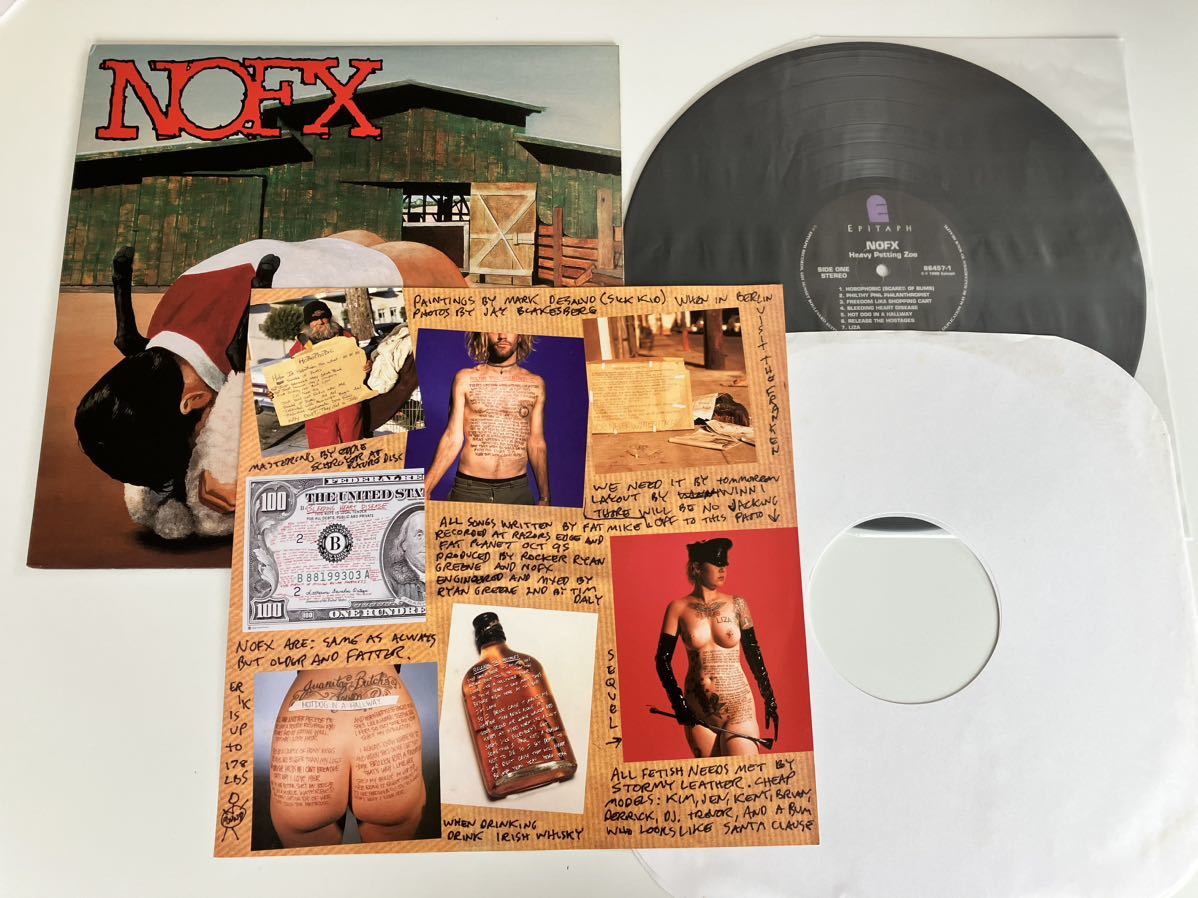 【USオリジナル】NOFX / Eating Lamb (Heavy Petting Zoo) LP EPITAPH US 86457-1 96年6th,Fat Mike,インナーあり,別タイトルアナログ_画像3