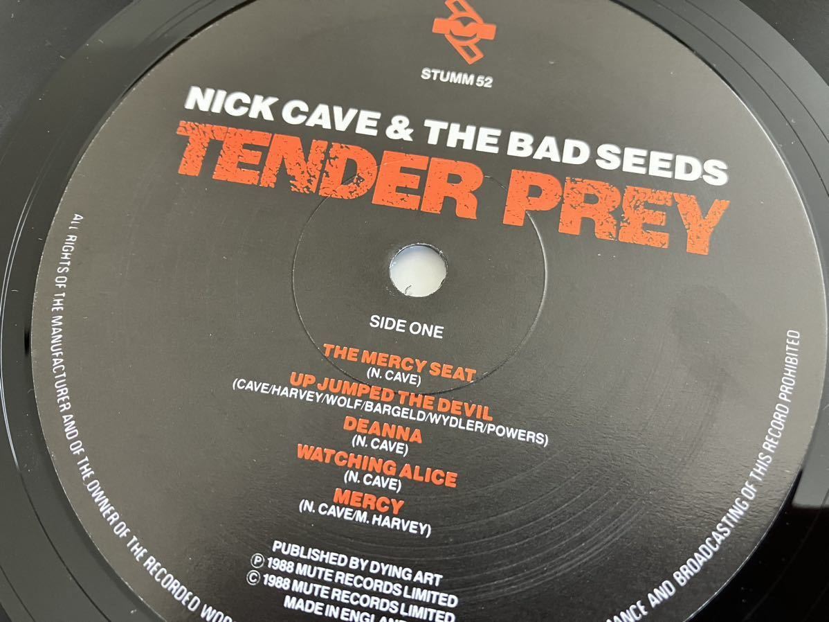 【UKオリジナル】Nick Cave & The Bad Seeds / Tender Prey LP MUTE RECORDS ENGLAND STUMM52 88年リリース,ニック・ケイヴ,Mick Harvey,の画像7
