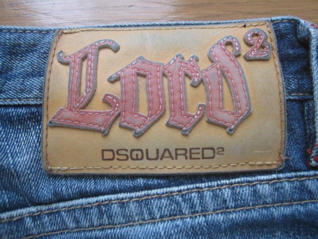 DSQUARED2 Dsquared 2 голубой джинсы ( повреждение обработка /OUR QUEEN\'S ENGLISH)#3 44