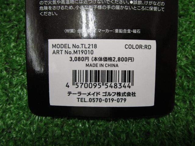 GK尾張旭◇840【新品!!! マーカー】テーラーメイド 23SS◆TL218◆RD◆レッド◆トラスパター ボールマーカー◆ネコポス発送可◆現品限り◆_画像5