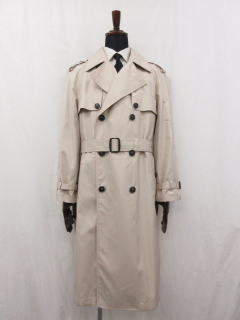 ほぼ未使用【ブリオーニ　Brioni】SOP30L P643T 9500 TRENCH シルク100％ 最高級トレンチコート (メンズ) M ベージュ系 伊製●17AAA141●