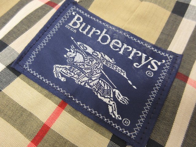 HH【バーバリーズ BURBERRYS’】裏地BBチェック コットンステンカラーコート (メンズ) size40 ベージュ系 ●17MW2696●_画像8