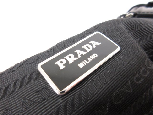 HH【プラダ PRADA】 ナイロン リュック デイパック (レディース) ブラック ●5LG2661●_画像8