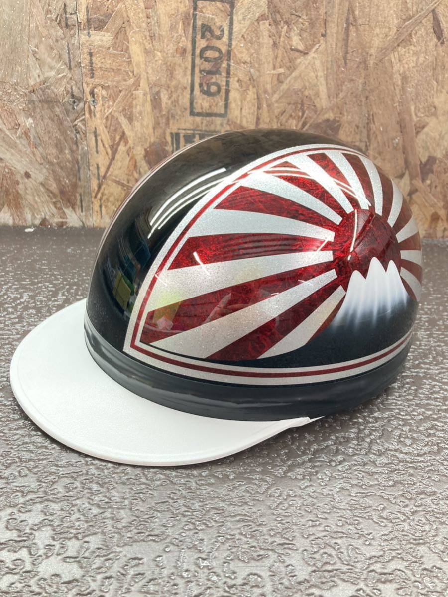 新品 送料無料 カスタムコルク半 黒 赤ラメラップ塗装 シルバーラメ