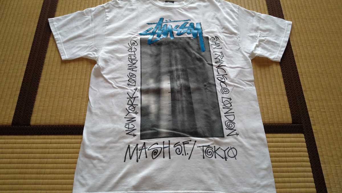 STUSSY ステューシー フォトTシャツ バイク Lサイズ オールド STUSSY ステューシー フォトTシャツ バイク Lサイズ オールド