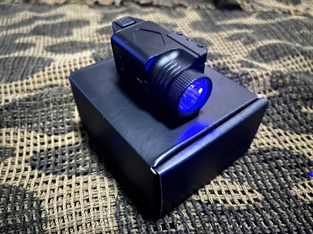 Hisechome FLASHLIGHT フラッシュライト ブルー 20mm対応 USB充電式