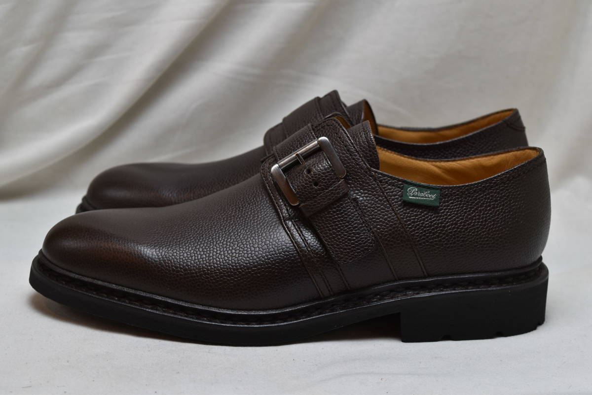 SALE!! パラブーツ paraboot ロティ LOTY GR MOKA シングルモンク 焦げ茶グレインレザー 145443-6.5　25-25.5cm相当 未使用品 フランス製_画像3