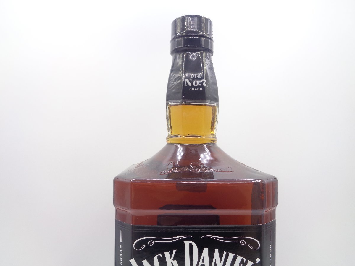【同梱不可】特大 JACK DANIEL'S Old NO.7 ジャック ダニエル テネシー ウイスキー 未開封 古酒 3000ml 40％ X225683_画像6