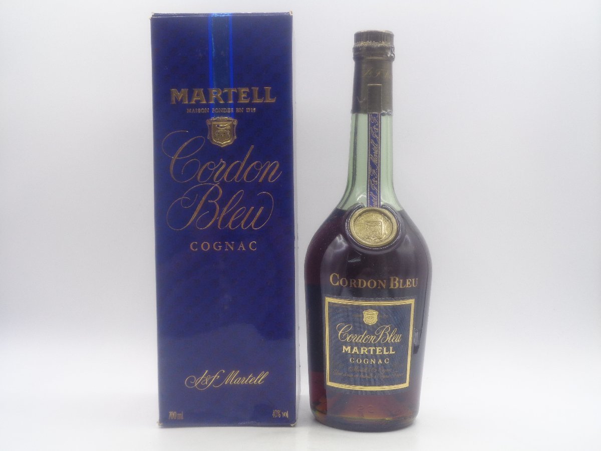 アルコール MARTELL CORDON BLEU マーテル コルドン ブルー コニャック ブランデー 700ml 箱入 未開封 X2267 販売割引 
