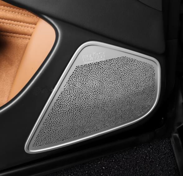 レクサス LS XF50 LS500h 2017年－ 2色選択可 ドア サイド スピーカーネット カバー デッキ スピーカー 内装4Pセット ステンレスの画像3