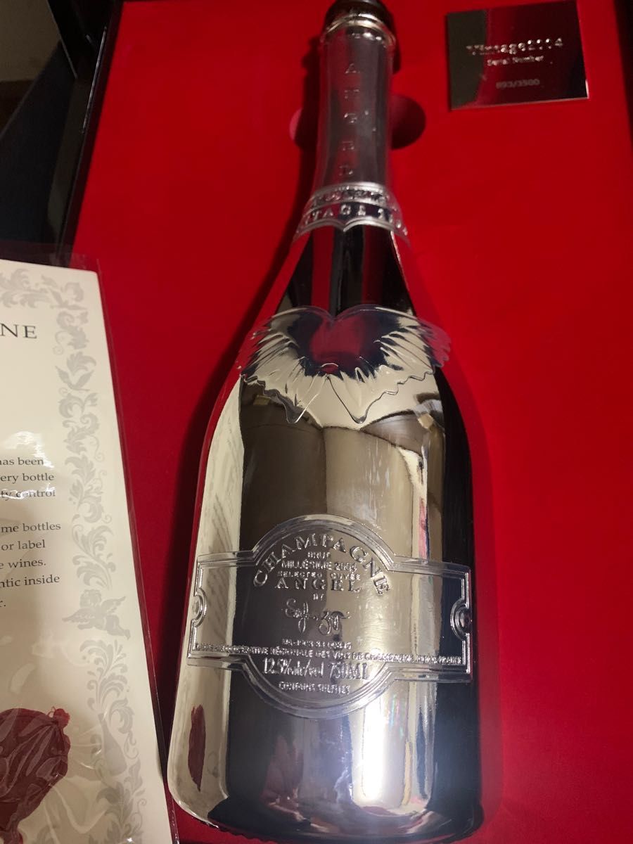 エンジェルシャンパン ヴィンテージ 2004 専用ケース入り空瓶 +証明書