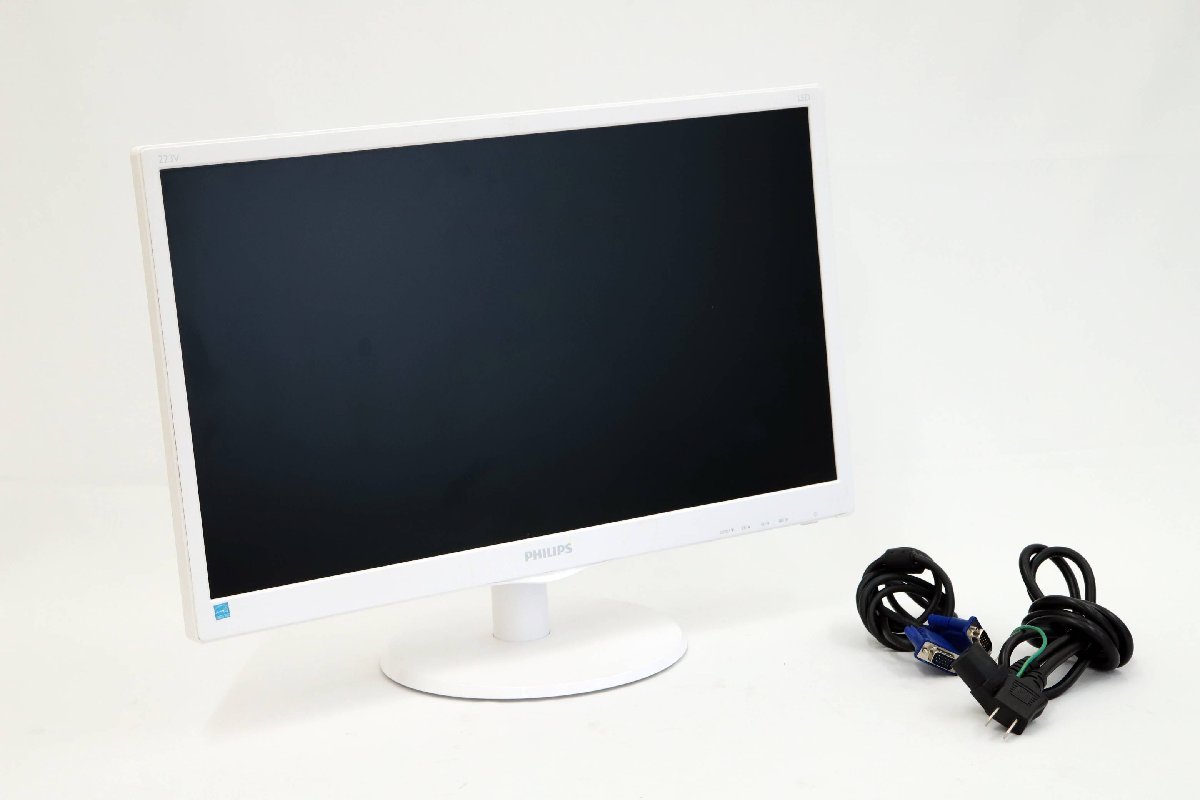 073006k3 PHILIPS Philips 21.5 -дюймовый широкий монитор 223V5L белый жидкокристаллический дисплей KG