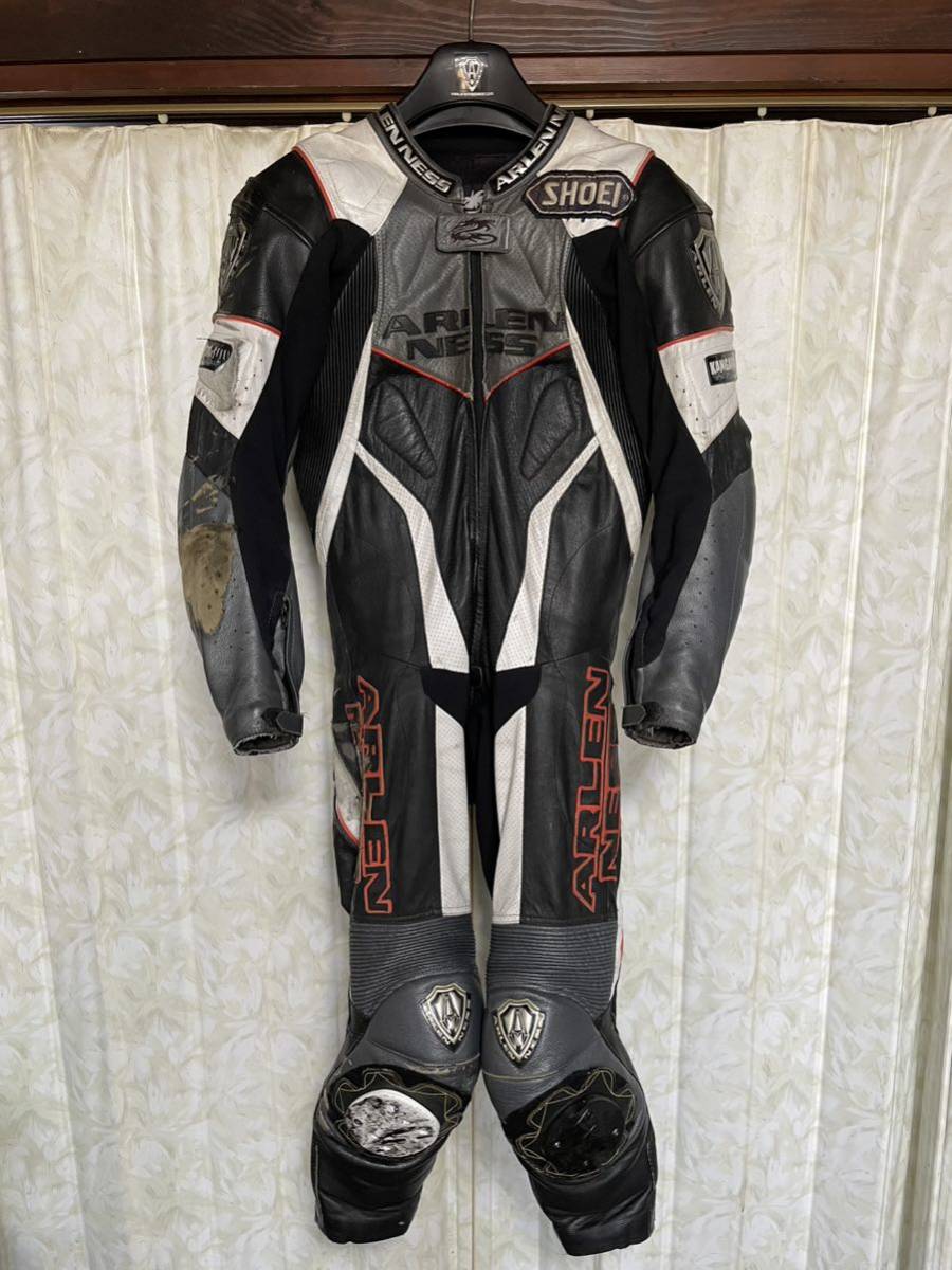 ARLEN NESS アレンネス カンガルー革 レーシングスーツ 革ツナギ L
