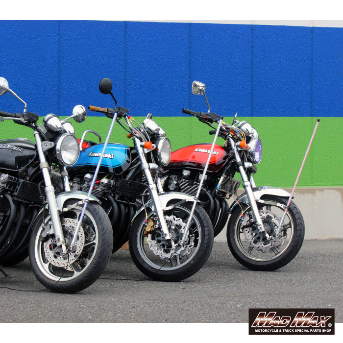 MADMAX 汎用 オートバイ用 旗棒白 LED レッド 発光 フラッグポール 900mm (MM50-0469-01R) マッドマックス_画像3