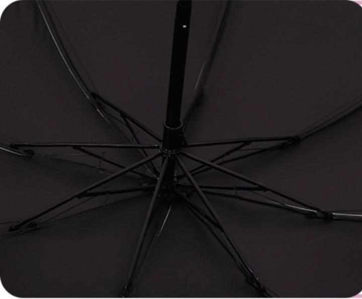送料無料 苺柄 折り畳み日傘 晴雨兼用 UVカット遮光 遮熱 いちご柄