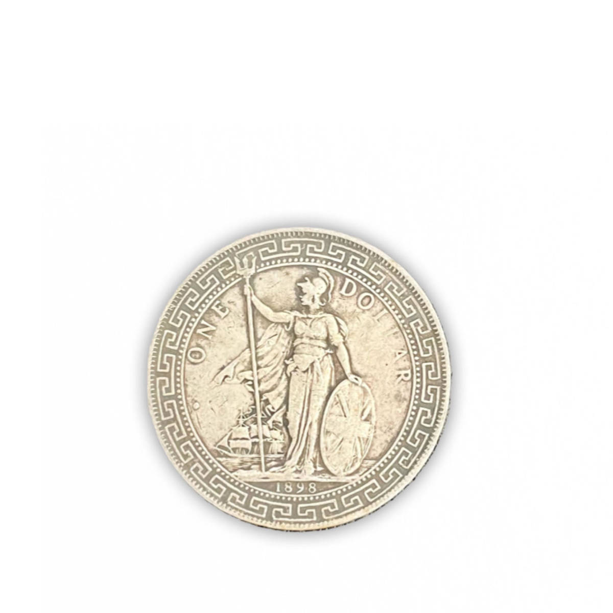 △▽512A【中国銀貨】イギリス領香港 1898年 壹圓銀貨 イギリス貿易銀