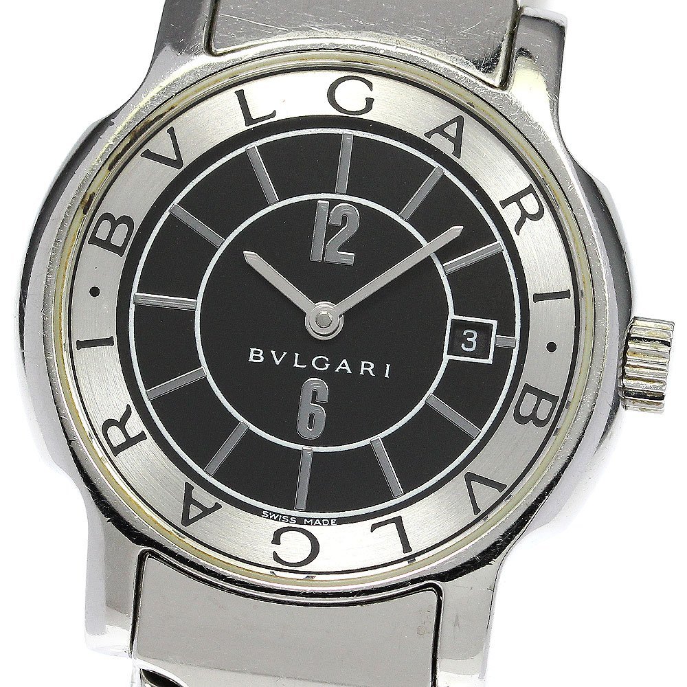  Junk BVLGARY BVLGARI ST29S Solotempo Date кварц женский _755733