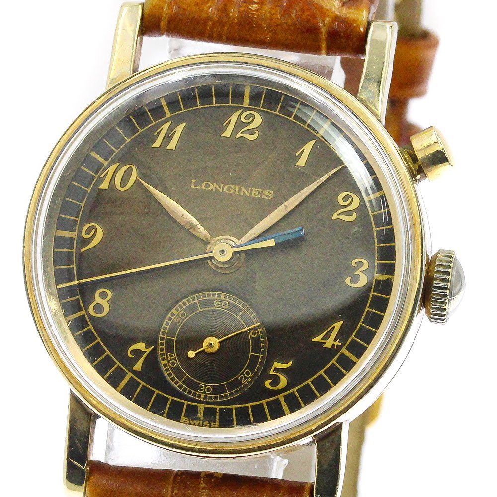 愛用 cal.12.68Z ワンプッシュクロノ LONGINES ロンジン 訳あり 手巻き