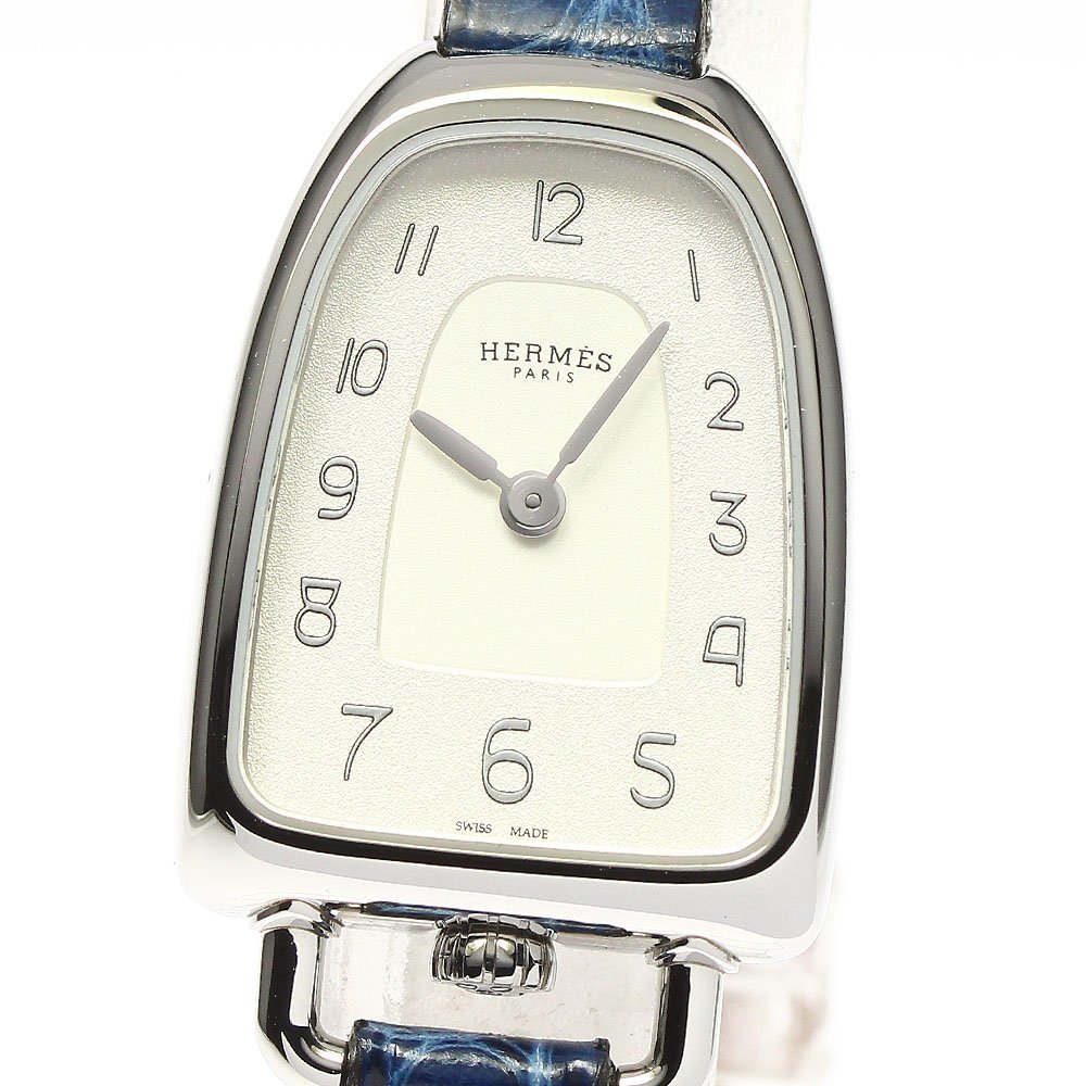 エルメス HERMES GA1.110 ギャロップ クォーツ レディース 美品 箱・保証書付き_761962