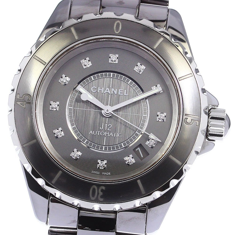 2022春の新作 シャネル CHANEL _759295 美品 メンズ 自動巻き 12Pダイヤ クロマティック J12 H3242 J12 2022春の新作 シャネル CHANEL _759295 美品 メンズ 自動巻き 12Pダイヤ クロマティック J12 H3242 J12