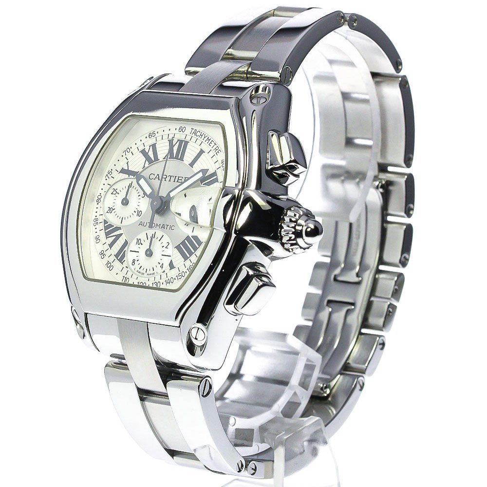  Cartier CARTIER W62006X6 Roadster LM chronograph Date self-winding watch men's superior article _759754