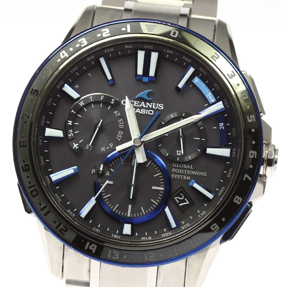 有名なブランド デイト GPS オシアナス OCW-G1200D-1AJF CASIO カシオ