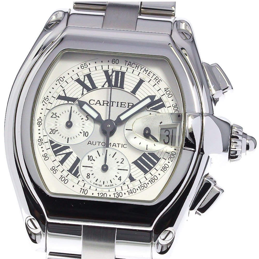  Cartier CARTIER W62006X6 Roadster LM chronograph Date self-winding watch men's superior article _759754