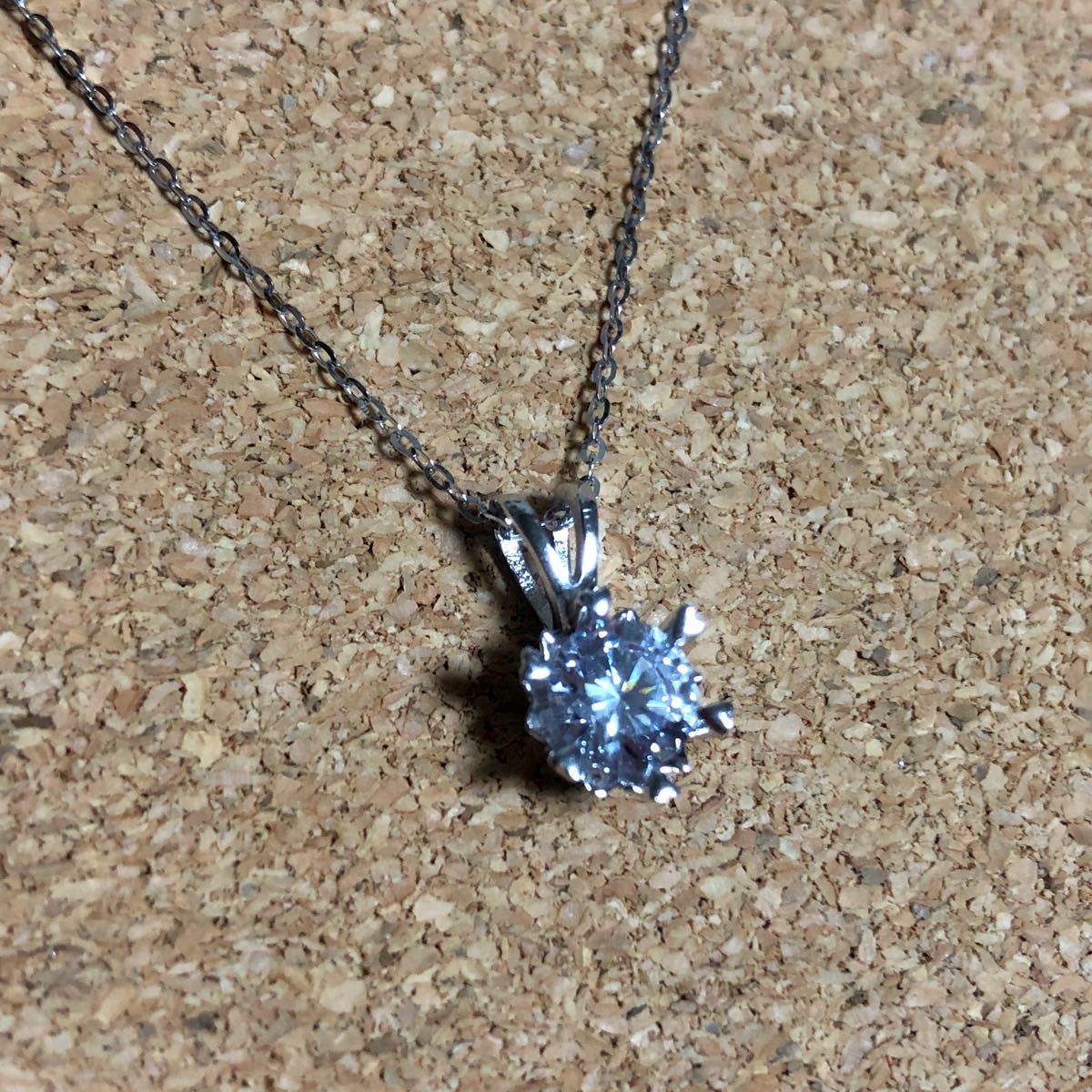 レディース ネックレス ジルコニア 高級感 大人かわいい ペンダント　シルバー　CZダイヤモンド　