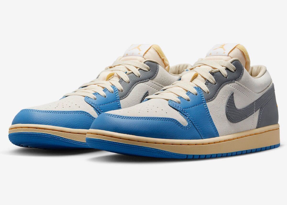 26cm US8 NIKE AIR JORDAN 1 LOW SE Tokyo 96 エアジョーダン ロー DZ5376-469 og unc grey blue high mid 青 水色 黄 グレー vintage 東京