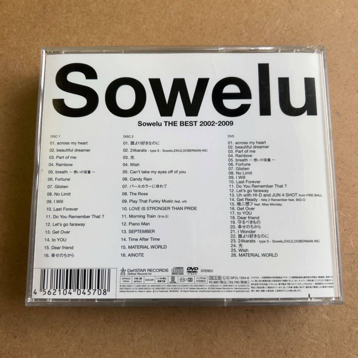 送料無料☆Sowelu『Sowelu THE BEST』初回限定盤2CD＋DVD122分収録☆美品☆ベストアルバム☆ソエル☆309_画像2