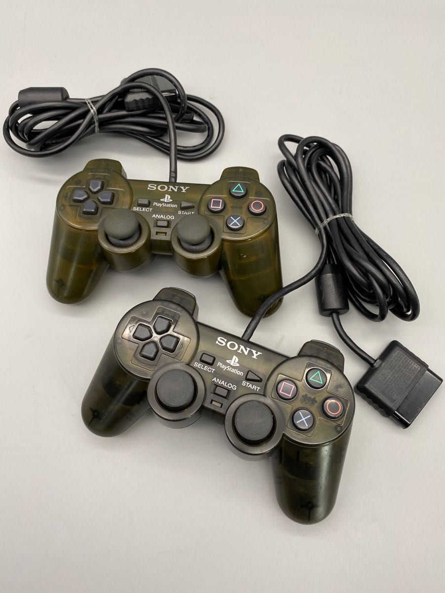 動作確認済み 92〉 PS2 コントローラー ゼンブラック デュアル 動作確認済み 92〉 PS2 コントローラー ゼンブラック デュアル