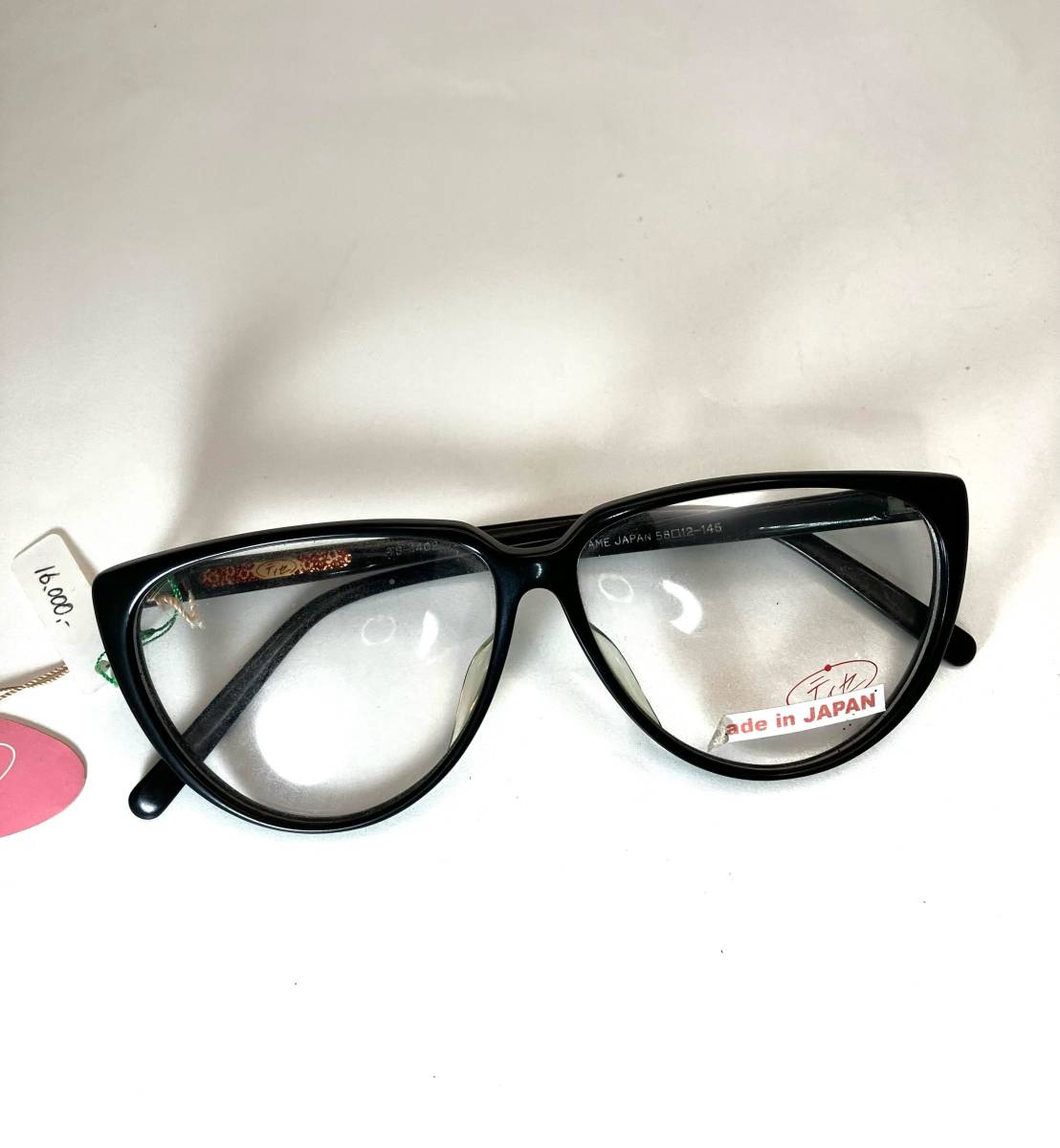 黒セルフレーム【ティセTS-1402 BL】５８㎜ 服部セイコー眼鏡部 レンズ