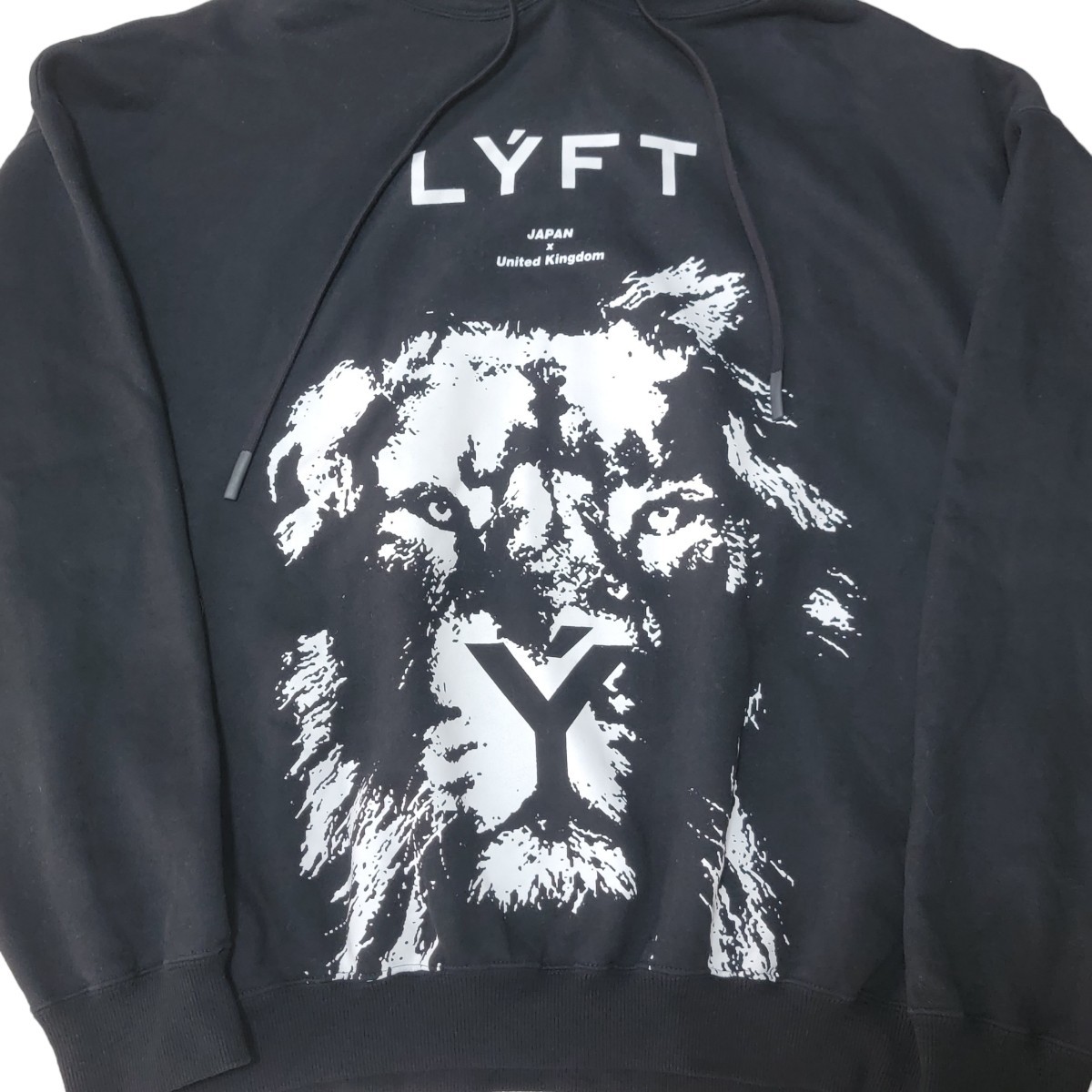 【完売】リフト LYFT パーカー LION PULLOVER HOODIE BLACK エドワード加藤 Lサイズ 黒プルオーバーフーディー